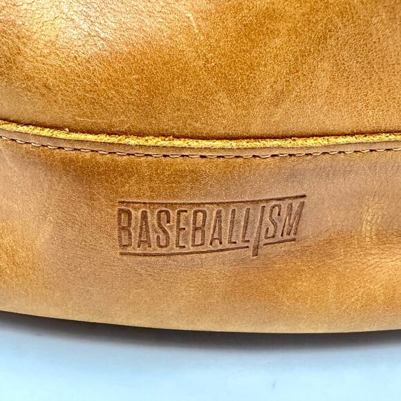BASEBALLISM VINTAGE Look - authentic genuine leather bucket crossbody handbag - Picture 7 of 14